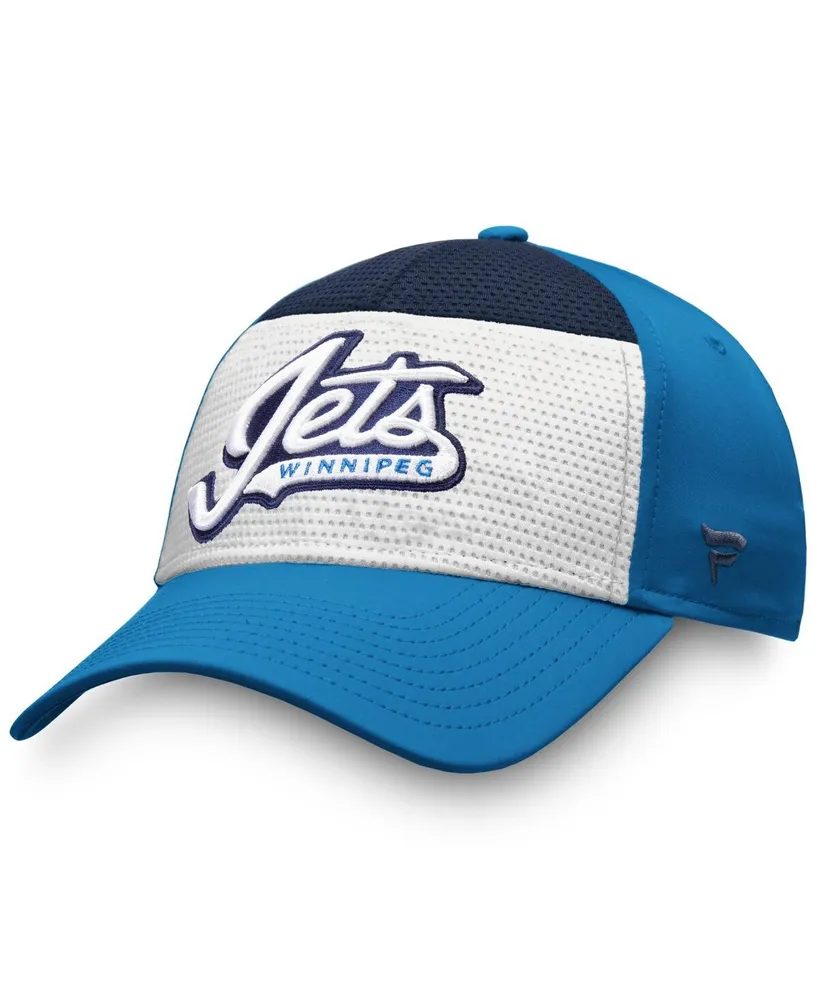 Men's Fanatics White, Blue Winnipeg Jets Breakaway Alternate Jersey Flex Hat