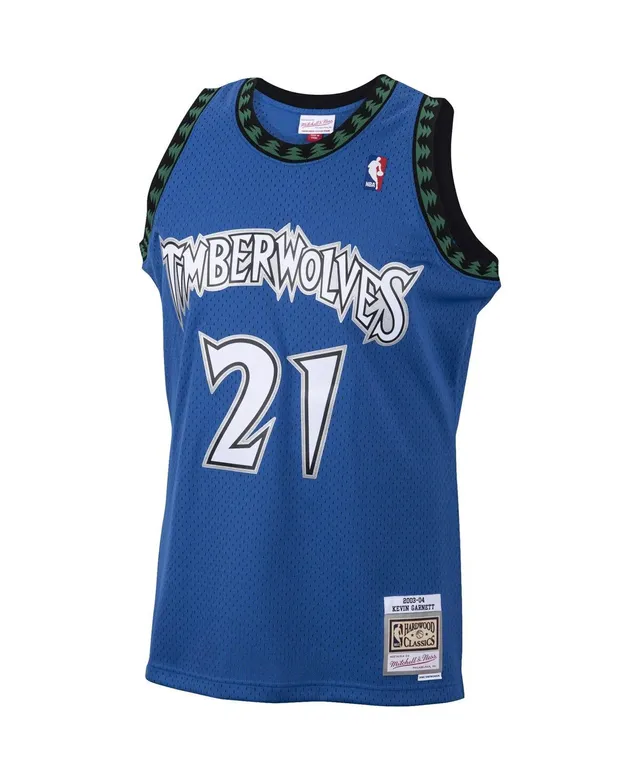 Mitchell & Ness Men's Mitchell & Ness Kevin Garnett Blue Minnesota  Timberwolves 2001/02 Hardwood Classics Swingman Jersey - Blue