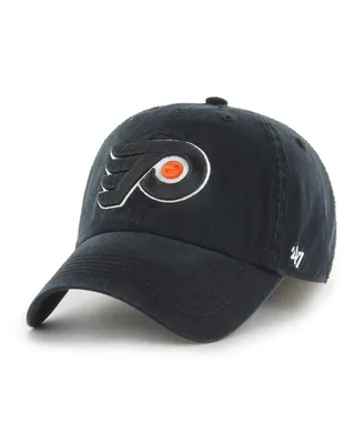 Men's '47 Brand Black Philadelphia Flyers Classic Franchise Flex Hat