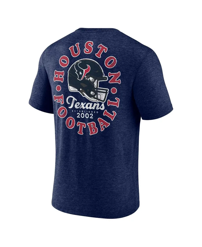 Men's Profile Navy Houston Texans Big and Tall Two-Hit Throwback T-shirt