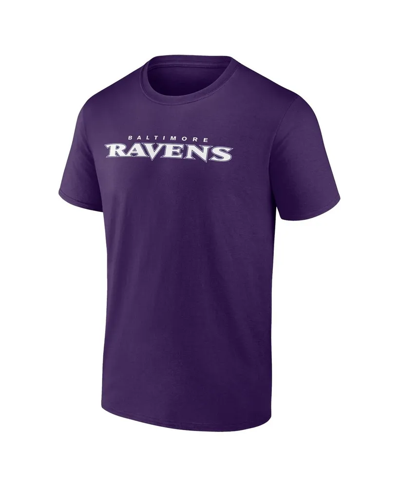 Men's Profile Purple Baltimore Ravens Big and Tall Two-Sided T-shirt