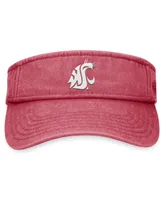 Men's Top of the World Crimson Washington State Cougars Terry Adjustable Visor