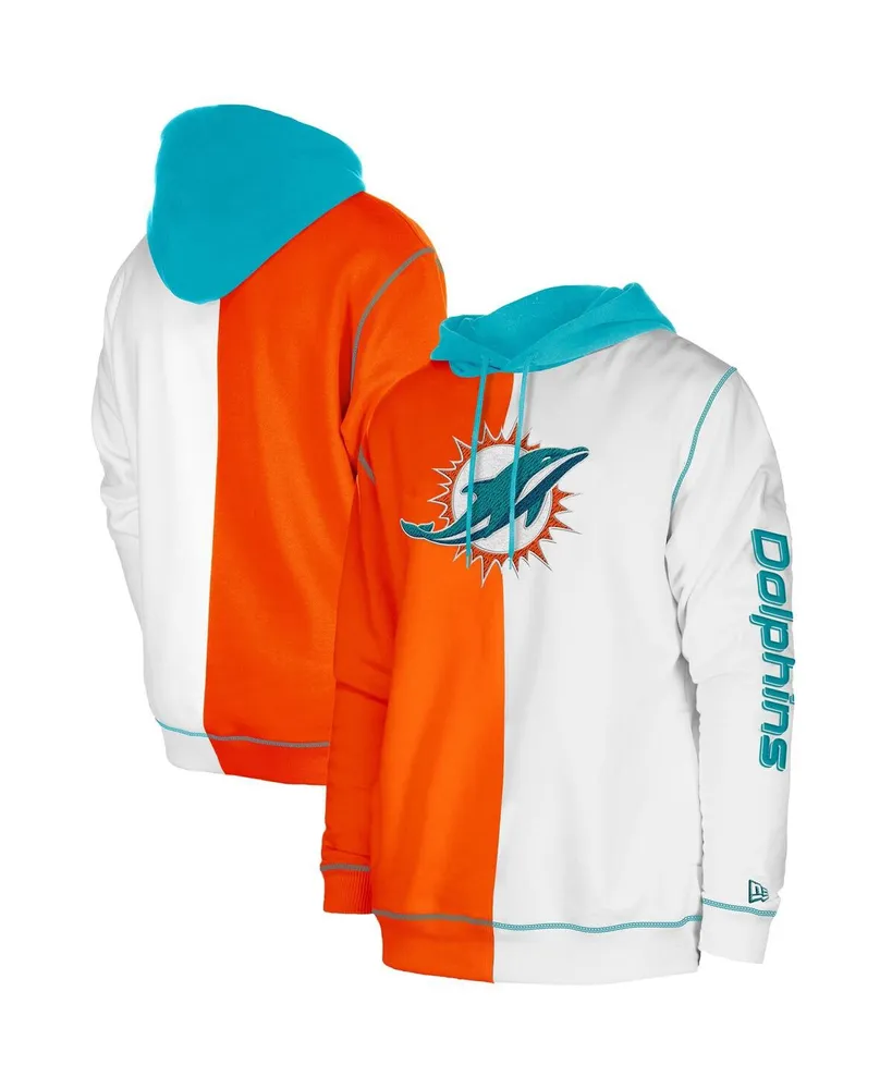 Nike Men's Anthracite Miami Dolphins Prime Logo Name Split Pullover Hoodie