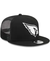 Men's New Era Black Arizona Cardinals Main Trucker 9FIFTY Snapback Hat