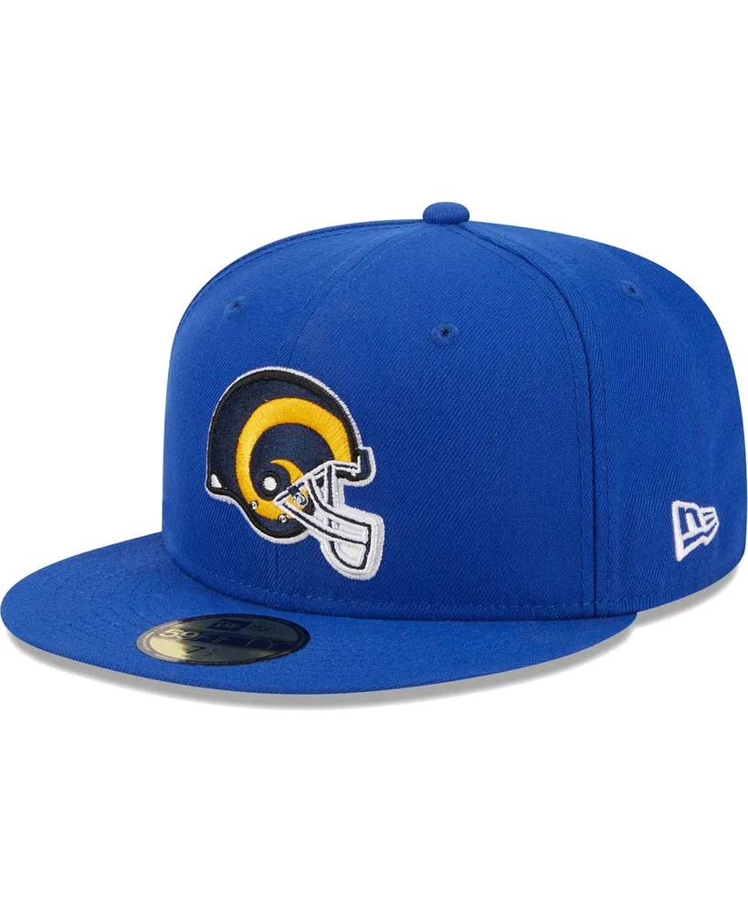 Men's New Era Royal Los Angeles Rams Throwback Main 59FIFTY Fitted Hat