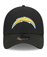 Men's New Era Black Los Angeles Chargers Main 39THIRTY Flex Hat