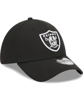 Men's New Era Black Las Vegas Raiders Main 39THIRTY Flex Hat