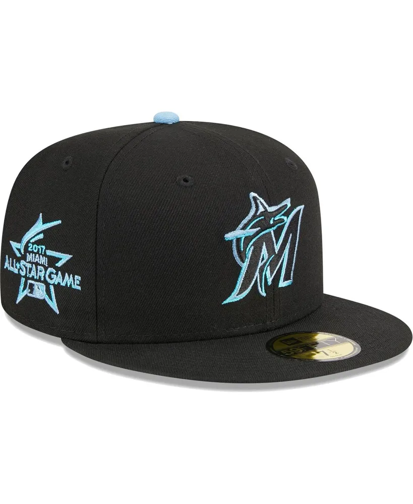 Miami Marlins New Era Undervisor 59FIFTY Fitted Hat - White/Red