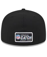 Men's New Era Black York Giants 2023 Nfl Crucial Catch 59FIFTY Fitted Hat