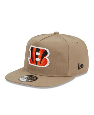 Men's New Era Tan Cincinnati Bengals Golfer Snapback Hat