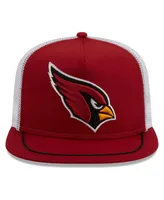 Men's New Era Cardinal, White Arizona Cardinals Original Classic Golfer Adjustable Hat
