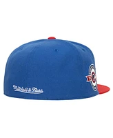 Men's Mitchell & Ness Royal, Red Chicago Cubs Bases Loaded Fitted Hat