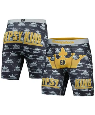Men's Contenders Clothing Black Tyson Fury Gypsy King Crown Boxer Briefs
