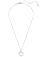 Swarovski Silver-Tone Insigne Crystal Pendant Necklace, 15-3/4" + 3" extender