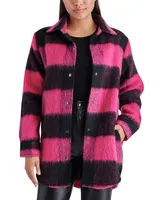 Steve Madden Women's Eldridge Plaid Shirt Jacket