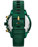 Diesel Men's Griffed Chronograph Green Leather Watch 48mm