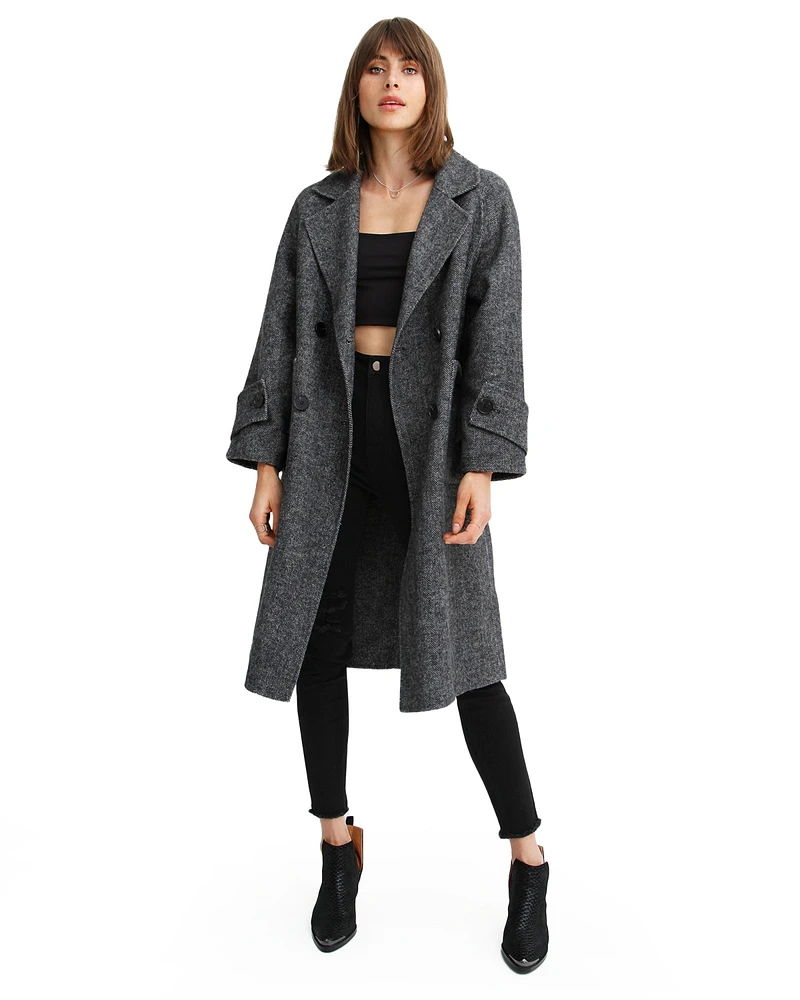 Women Belle & Bloom Rumour Has It Oversized Wool Blend Coat