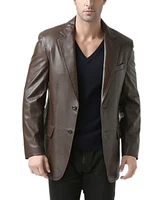 Bgsd Men Two-Button Leather Blazer