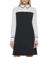 Tommy Hilfiger Petite Colorblocked Layered-Look Dress