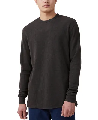 Cotton On Men's Rib Long Sleeve T-shirt