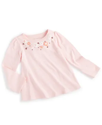 First Impressions Toddler Girls Bloom Long Sleeve Shirt, Created for Macy's