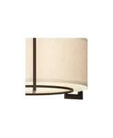 Stinson Modern Ceiling Light Semi Flush-Mount Fixture 17 1/4" Wide Bronze 3