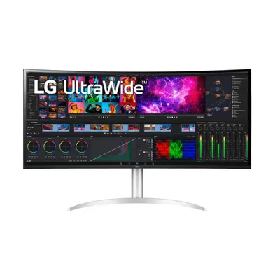 40 inch Ips Hdr Ultrawide Curved Monitor - Silver/White
