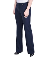 Ny Collection Petite Wide Waist Stretch Bootcut Pants