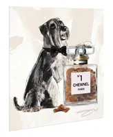 Empire Art Direct "Schnauze" Unframed Free Floating Tempered Glass Panel Graphic Dog Wall Art Print 20" x 20", 20" x 20" x 0.2" - Multi