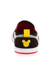 Disney Toddler Boys Mickey Mouse Slip On Canvas Sneakers