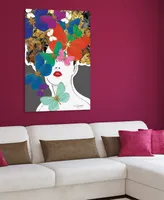 Empire Art Direct "BLIndfolded" Frameless Free Floating Tempered Glass Panel Graphic Wall Art, 48" x 32" x 0.2" - Multi