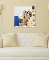 Empire Art Direct "Lhasa Apso" Unframed Free Floating Tempered Glass Panel Graphic Dog Wall Art Print 20 In. X 20 In., 20" x 20" x 0.2" - Multi