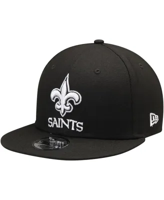 Men's New Era Black New Orleans Saints B-Dub 9FIFTY Adjustable Hat