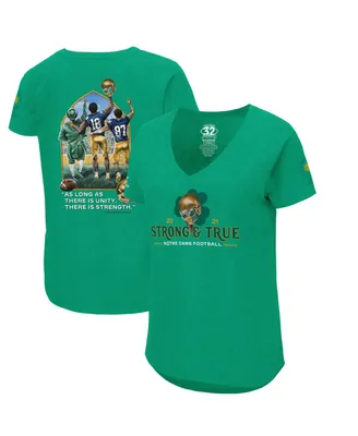 Women's Colosseum Green Notre Dame Fighting Irish 2021 The Shirt V-Neck T-shirt