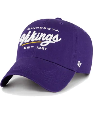 Women's '47 Brand Purple Minnesota Vikings Sidney Clean Up Adjustable Hat
