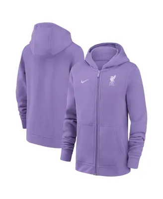 Big Boys Nike Purple Liverpool Club Full-Zip Hoodie