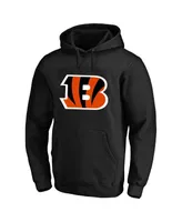 Men's Joe Burrow Black Cincinnati Bengals Big and Tall Fleece Name Number Pullover Hoodie