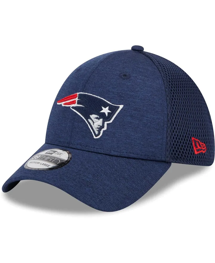 Men's New Era Navy England Patriots Stripe 39THIRTY Flex Hat