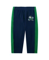 Infant Boys and Girls Navy Notre Dame Fighting Irish Rookie Of The Year Long Sleeve Bodysuit and Pants Set