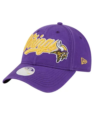 Women's New Era Purple Minnesota Vikings Cheer 9FORTY Adjustable Hat