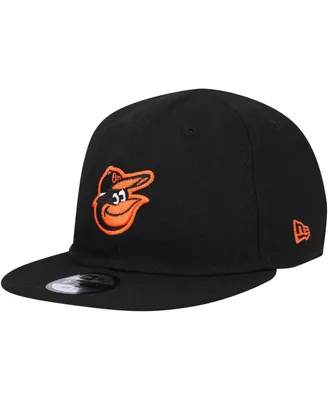 Infant Boys and Girls New Era Black Baltimore Orioles My First 9FIFTY Adjustable Hat