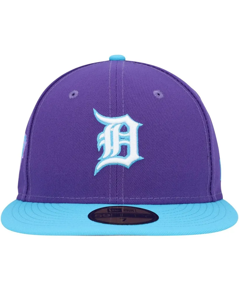 Men's New Era Purple Detroit Tigers Vice 59FIFTY Fitted Hat