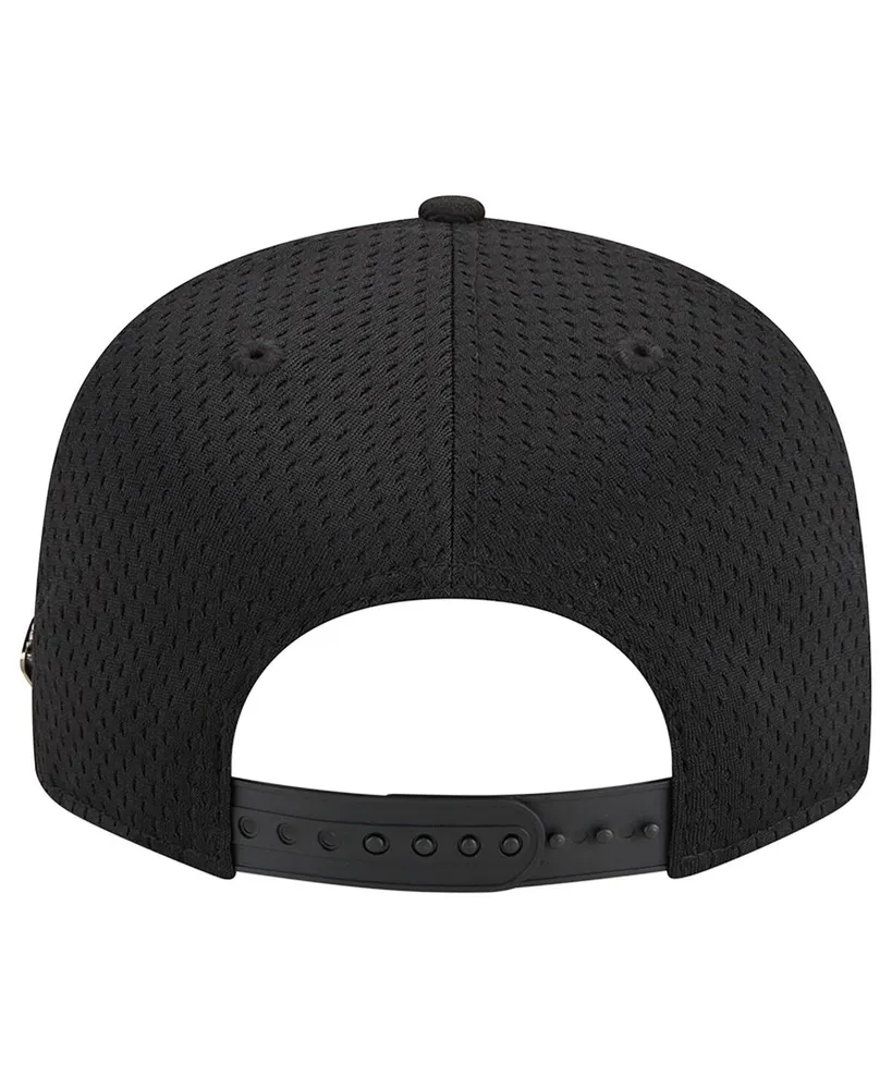 Men's New Era Black New York Yankees Post Up Pin 9FIFTY Snapback Hat
