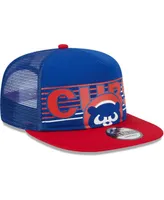Men's New Era Royal Chicago Cubs Speed Golfer Trucker Snapback Hat
