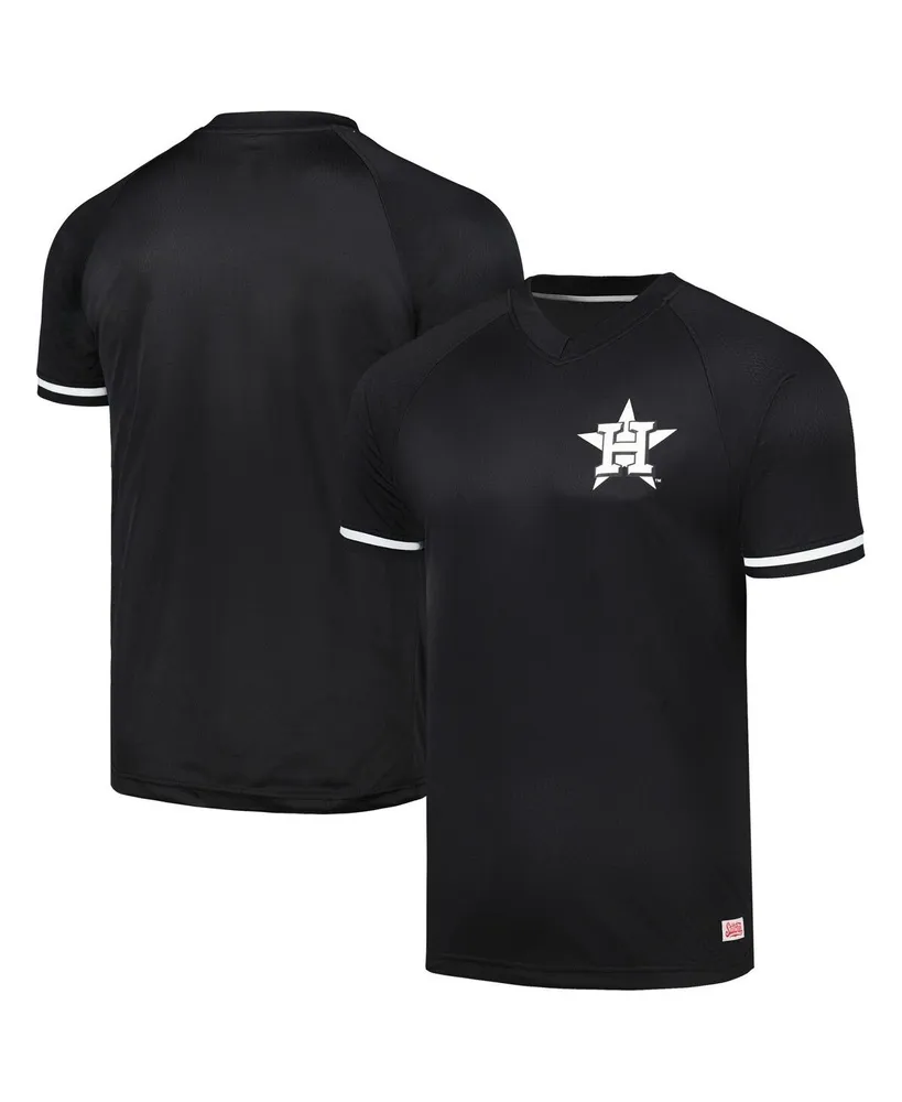 Stitches Men's Black Black Yankees Sublimated V-Neck Jersey - Macy's