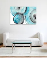 Empire Art Direct "Ripple Effect Iv" Frameless Free Floating Tempered Glass Panel Graphic Wall Art, 32" x 48" x 0.2"