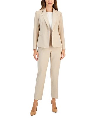 Le Suit Women's Crepe One-Button Pantsuit