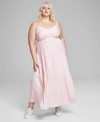 And Now This Trendy Plus Size Tiered Maxi Dress