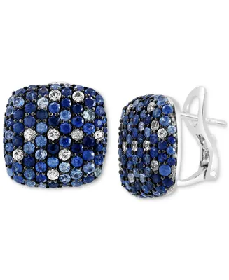 Effy Multi-Sapphire Ombre Statement Earrings (3-5/8 ct. t.w.) in Sterling Silver