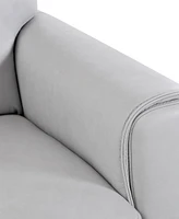 Closeout! Ashlinn 94" 3-Pc. Pastel Leather Sectional, Created for Macy's